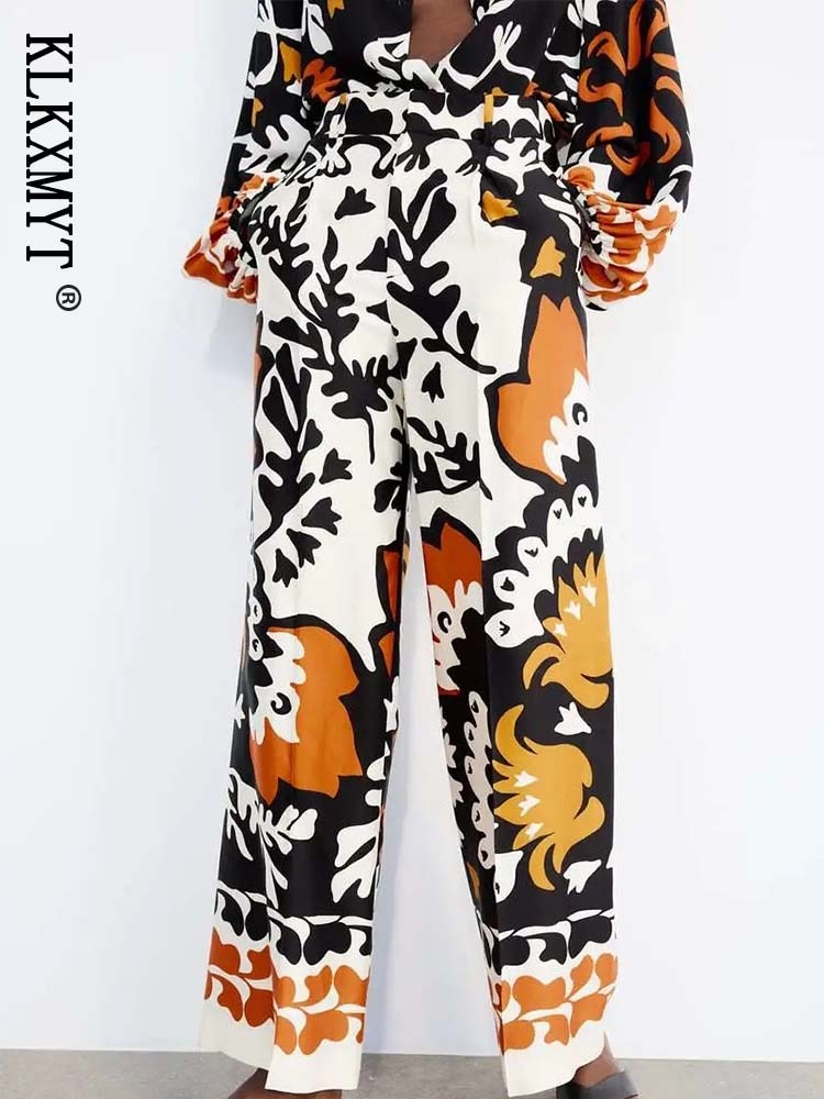 Pants Set Woman 2 Pieces Fashion Printed