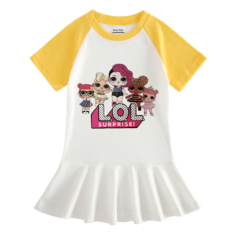 Half Sleeve LOL Surprise Doll Dress