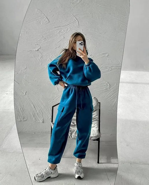 Hoodies And Pants Hoodies Set Clothes Women Two Pieces Sweatshirt