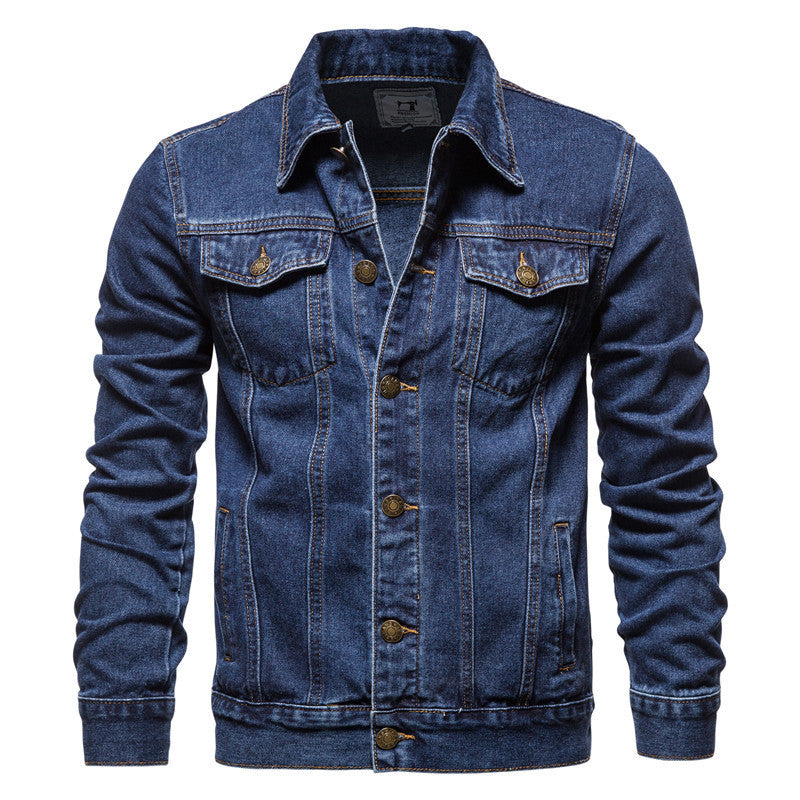 Men's Denim Jacket Style Oversized Front Coat