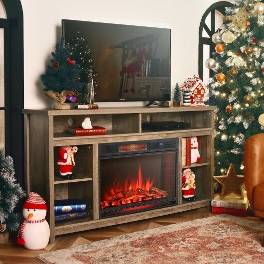28 Inch Electric Freestanding and Recessed Fireplace with Remote - Hillery's Products & Services
