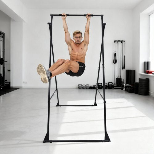 Yoga Stand Frame, Max 440.9 lbs Load Swing Stand, Triangular Structure Yoga Aerial Rig, Aerial Silk Stands with EVA Foam, 4-Level Horizontal & 6-Level Vertical Adjustment, Multi-Functional
