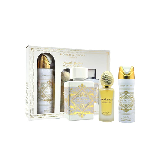 LATTAFA BADE'E AL OUD HONOR & GLORY 3 PCS SET