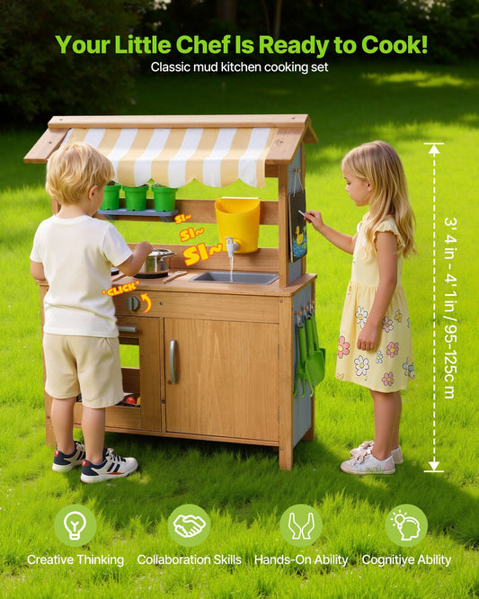 Mud Kitchen, Outdoor Mud Kitchen for Kids