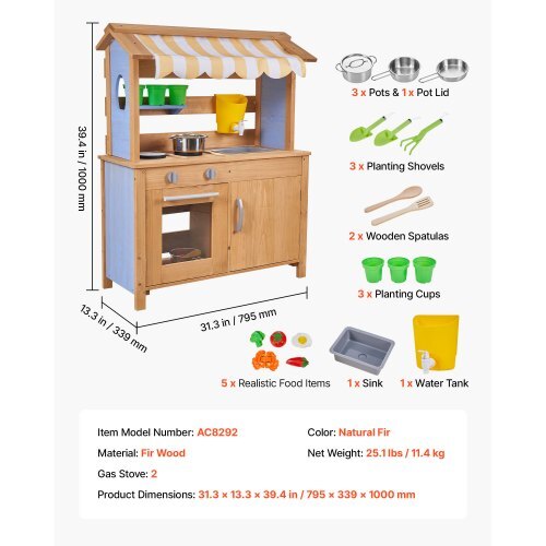 Mud Kitchen, Outdoor Mud Kitchen for Kids