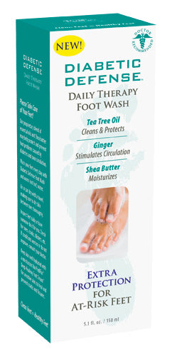 Diabetic Defense Daily Therapy Foot Wash  5.1 oz. Bottle - Hillery's Products & Services