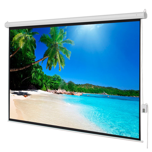 100" 4:3 80" x 60" Viewing Area Motorized Projector Screen - Hillery's Products & Services