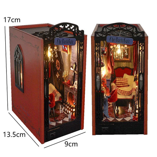 DIY Wooden Book Nook Miniatures Shelf Insert Dollhouse - Hillery's Products & Services