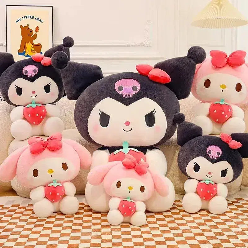 Sanrio Strawberry Kuromi Pillow Plush Toy - Hillery's Products & Services