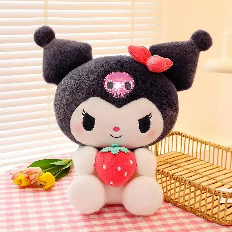 Sanrio Strawberry Kuromi Pillow Plush Toy Girls - Hillery's Products & Services