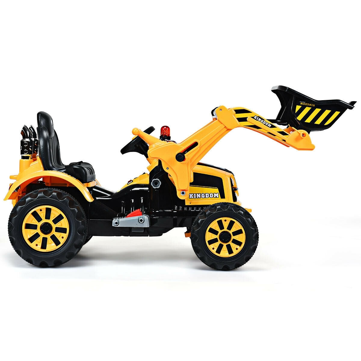 12 V Battery Powered Kids Ride on Dumper Truck-Yellow.
