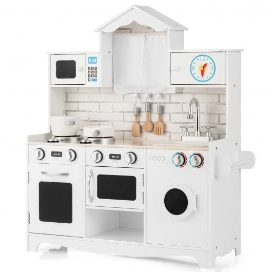 Wooden Kids Kitchen with Washing Machine - Hillery's Products & Services