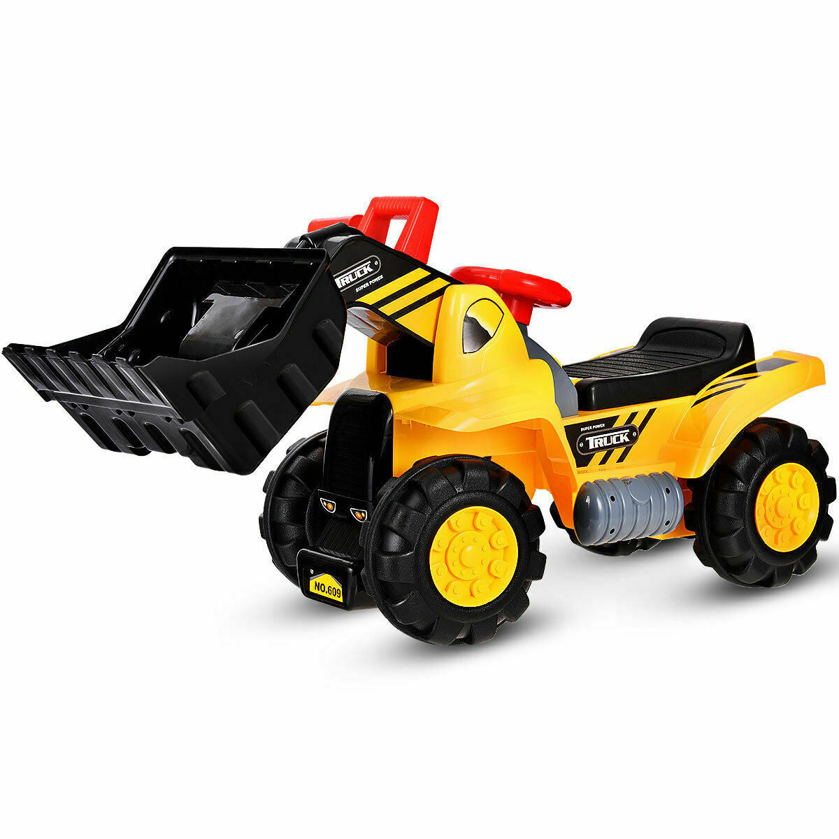 Kids Ride On Bulldozer Toy Play Truck with Adjustable Bucket