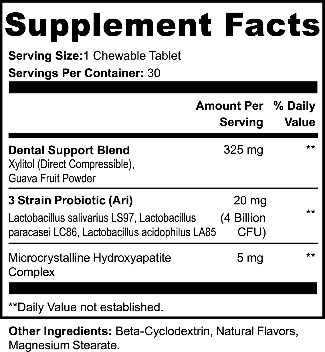 Lovely Toya Dental + Oral Health Chewables - Hillery's Products & Services