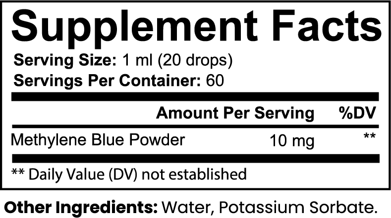 Lovely Toya Methylene Blue Drops - Hillery's Products & Services