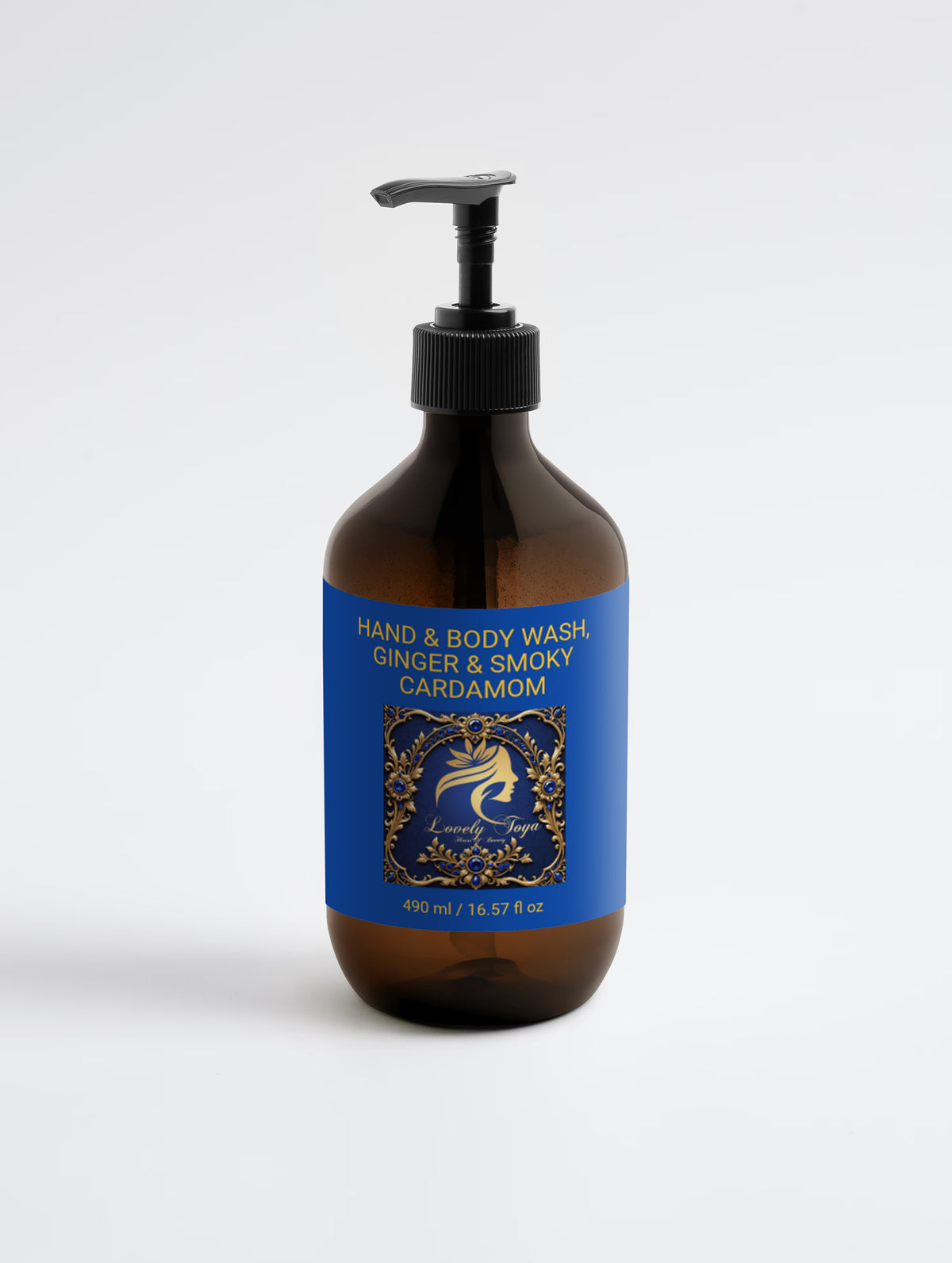 Lovely Toya Hand & Body Wash, Ginger & Smoky Cardamom